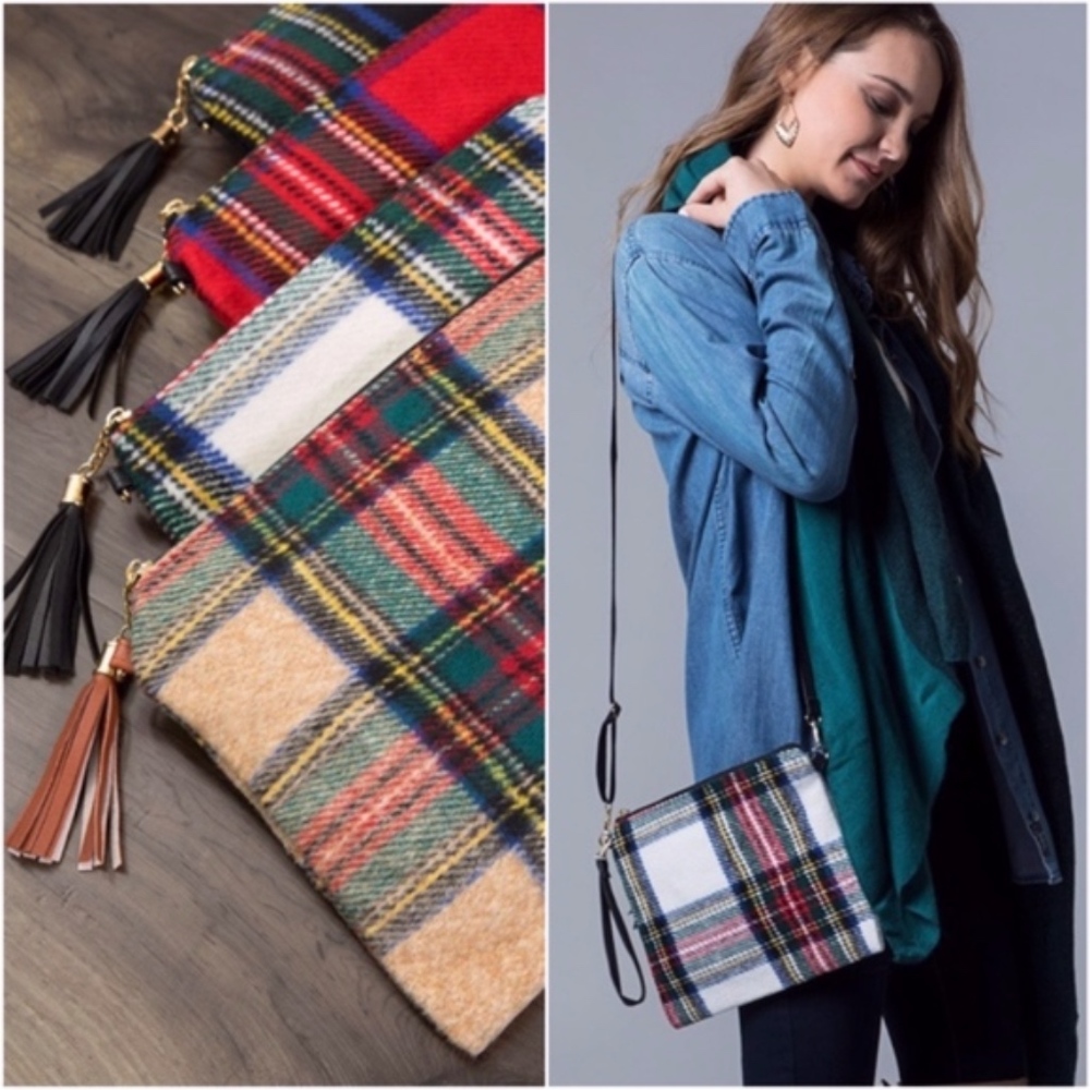 Plaid print shoulder Crossbody Bag - Picture 5 of 7